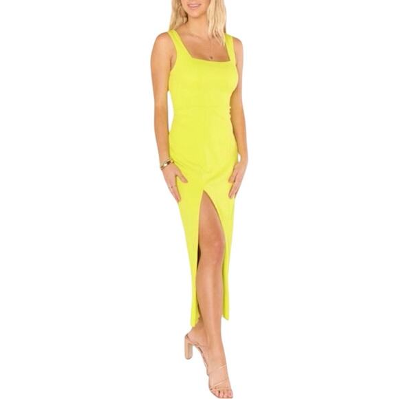 NWT Show Me Your MuMu Eden Midi Dress in Citrine Size Large Retail $148 - Picture 5 of 7